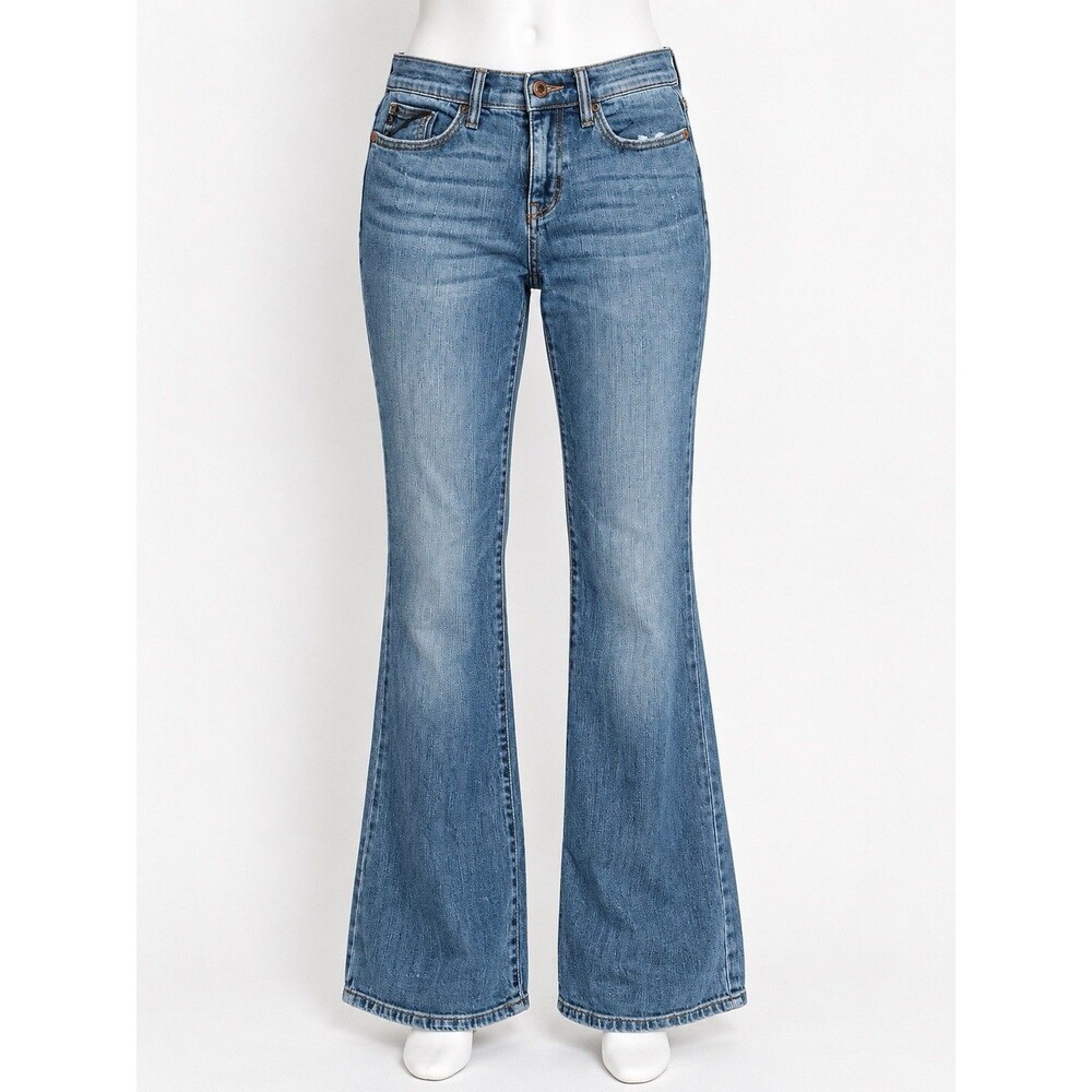 Judy Blue Jeans Womens 7/28 Bootcut Flare Stretch Medium Wash High Rise Y2K